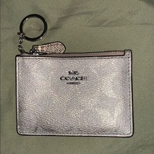 Coach card holder keychain